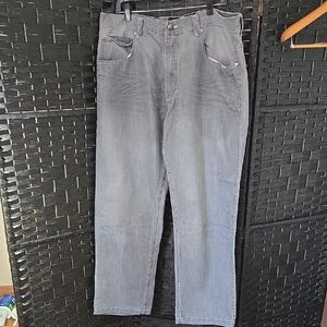 Vtg Y2K Evolution In Design Baggy Jeans 38x32 Skate Grunge Hip Hop